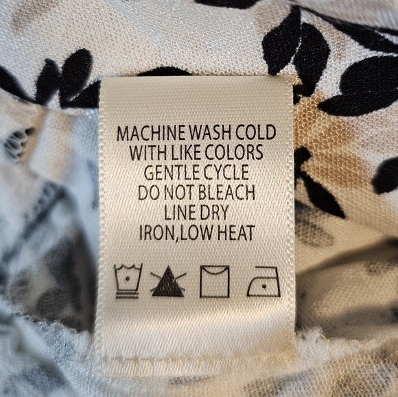 MAX STUDIO Print Crop Wide Leg Pants, CREAM GREY DUST, 2X - Picture 7 of 9